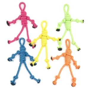 Jouet pour chien, corde tressée avec figurine 27x2